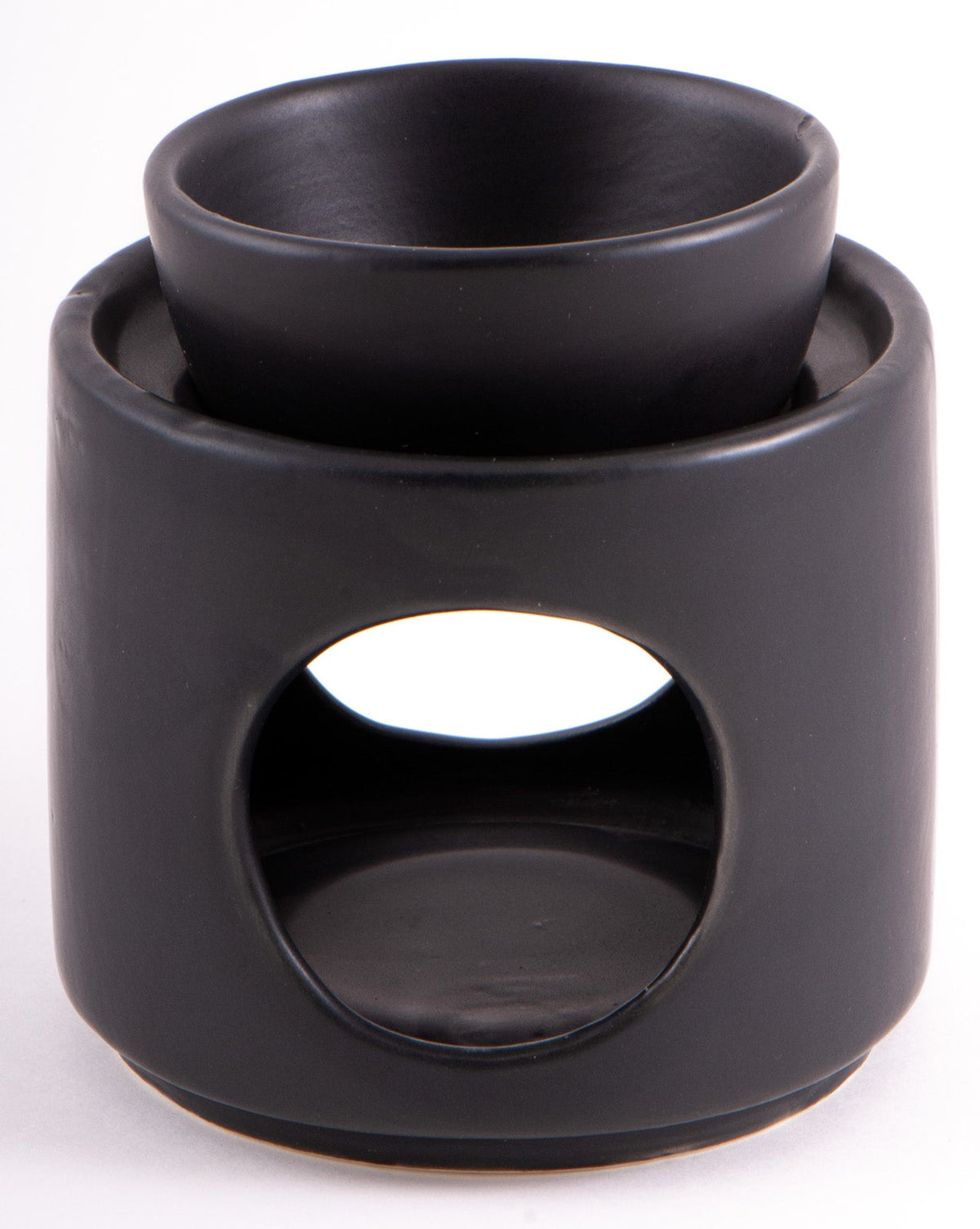 Aromalampe schwarz Keramik - Das Raeucherwerk