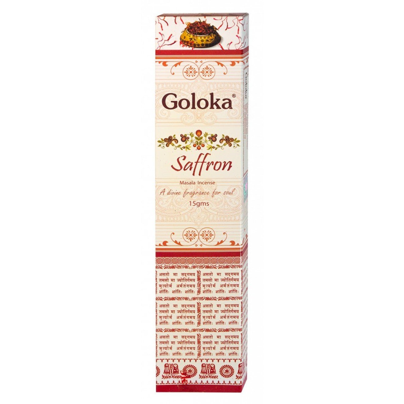 Goloka Incense "Saffron" 15gr. - Das Raeucherwerk