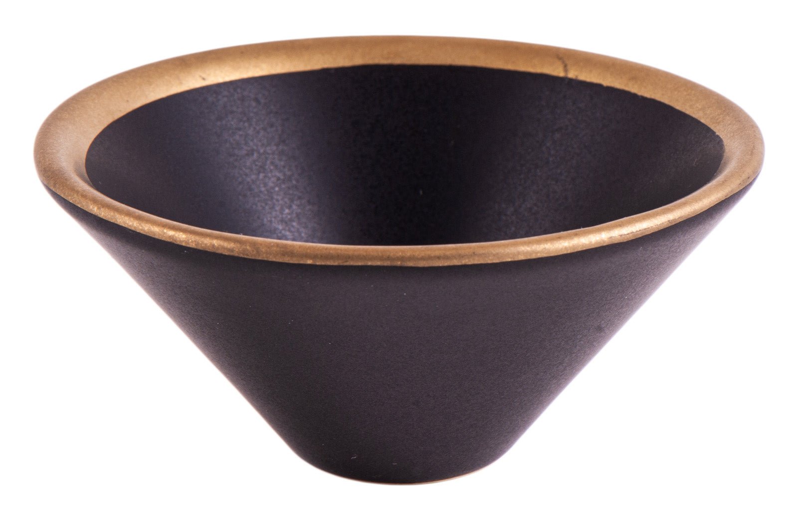 Räucherschale schwarz/gold Keramik - Das Raeucherwerk