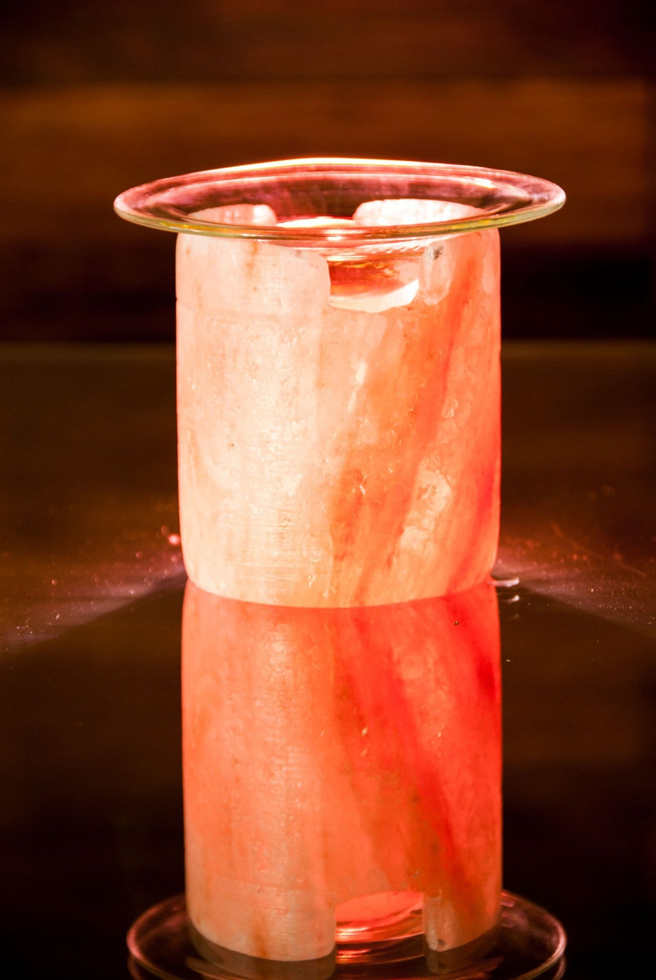 Salzkristall Teelicht Aromalampe - Das Raeucherwerk