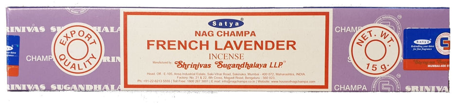 Satya - Nag Champa - French Lavender - Das Raeucherwerk
