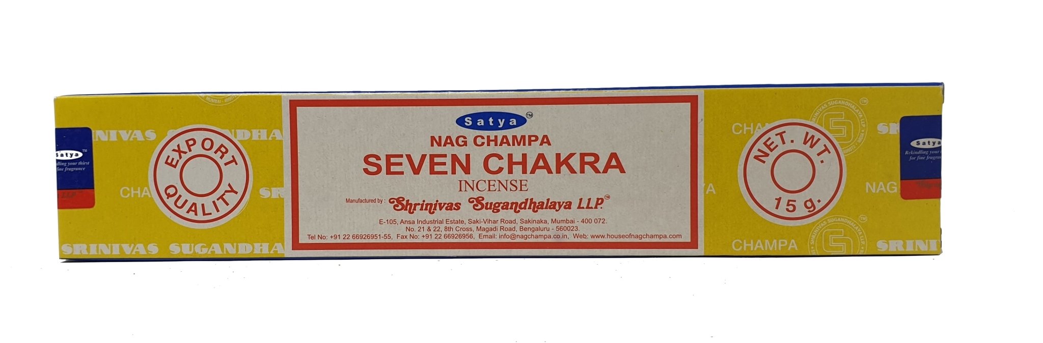 Satya - Nag Champa - Seven Chakra - Das Raeucherwerk