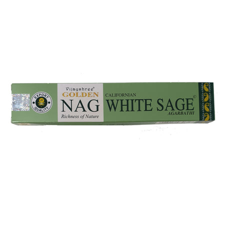 Vijayshree Incense "Golden Nag Californian White Sage" 15gr - Das Raeucherwerk